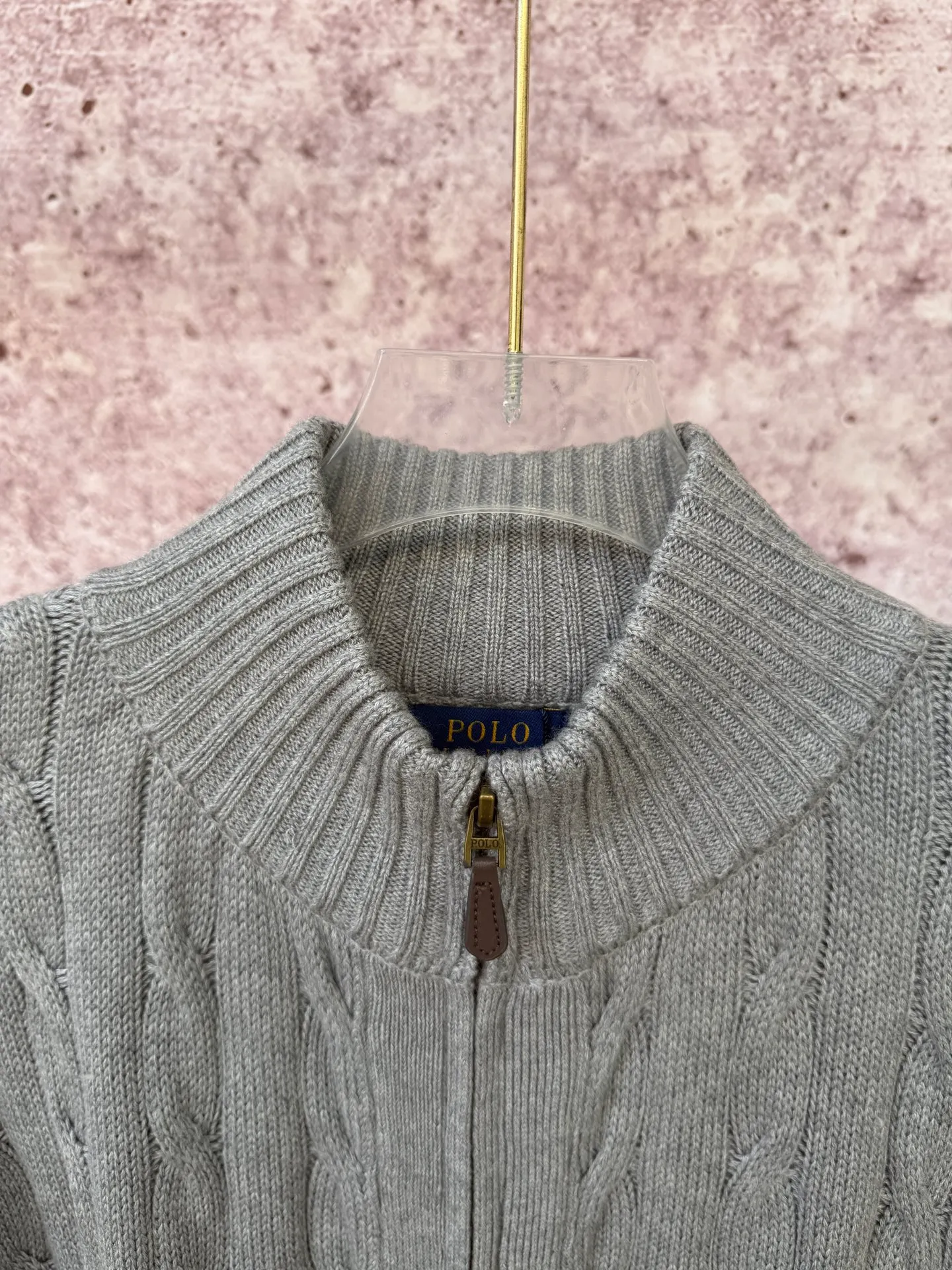 P260 Ralph Lauren's new autumn full-zip sweater jacket, the same style for men and women, can be worn as an inner layer or as a jacket, original pure cotton washed yarn, customized hardware accessories, original exquisite pony logo embroidery, fine workmanship, recommended hot product